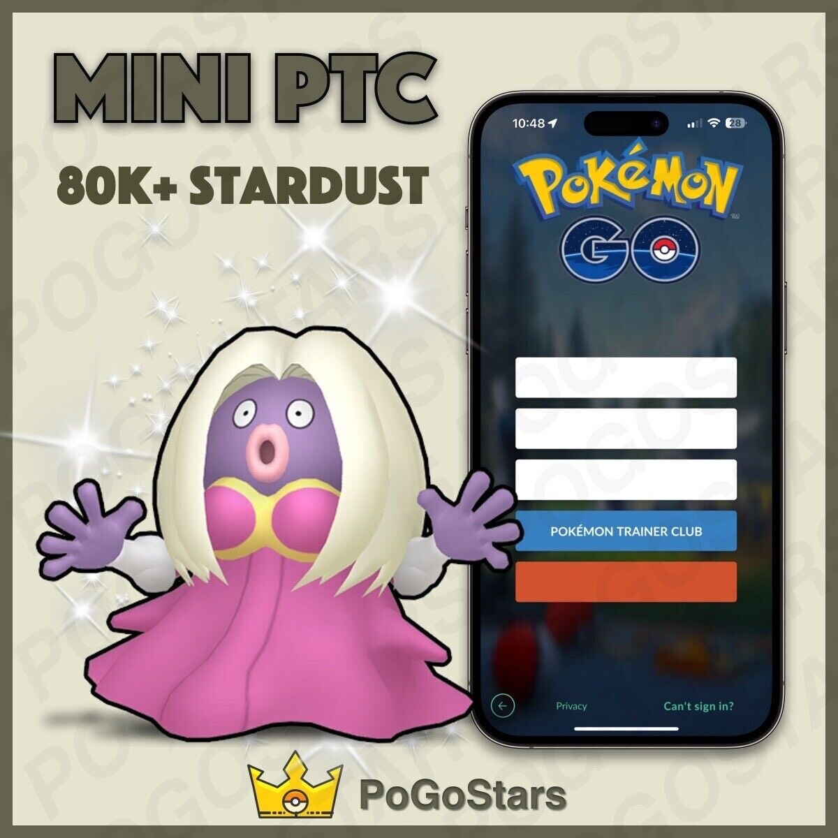 Pokémon Go - Shiny Jynx - Mini PTC 80K Stardust✨Read Description✨
