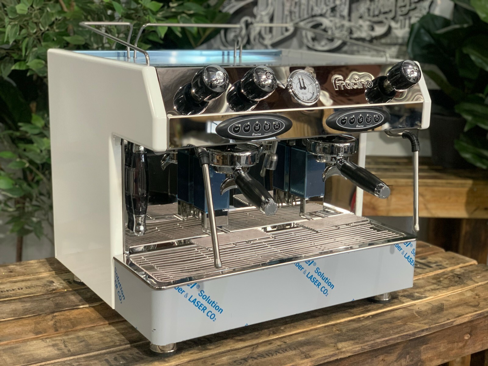 FRACINO BAMBINO LUXURY 2 GROUP BRAND NEW STAINLESS STEEL ESPRESSO COFFEE MACHINE
