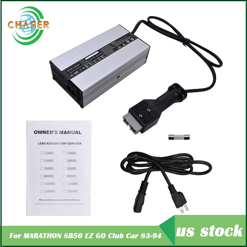 36V Volt Golf Cart Battery Charger Fit For MARATHON SB50 EZ GO Club Car 83-94 US