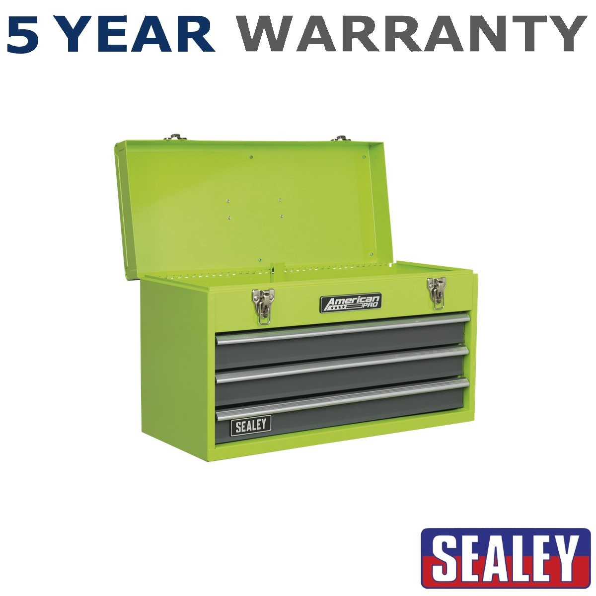 Sealey American PRO� Tool Chest 3 Drawer Green/Grey AP9243BBHV