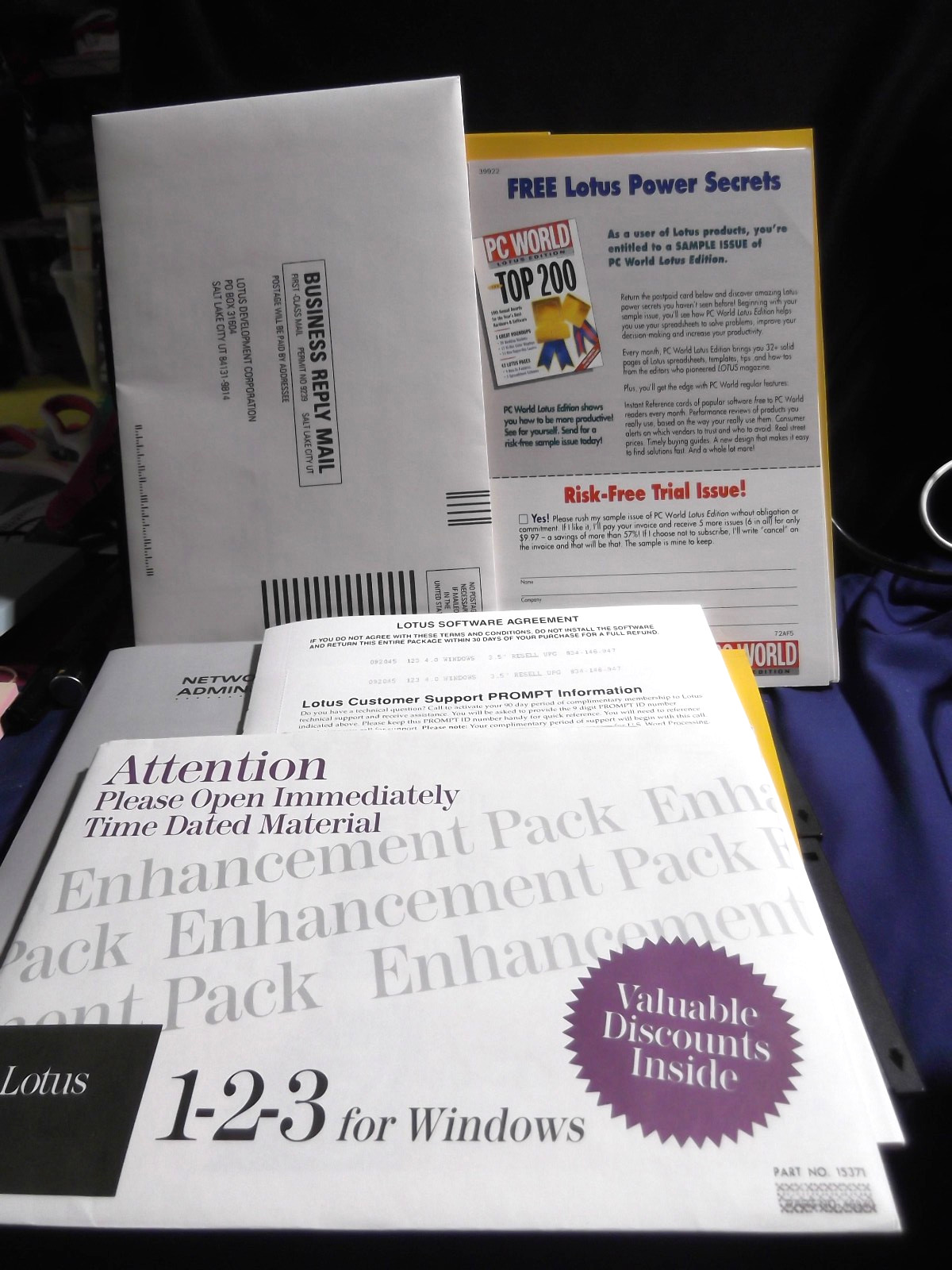Lotus 123 Spreadsheet for DOS Release 4.01 (3.5 Inch discs) EUC