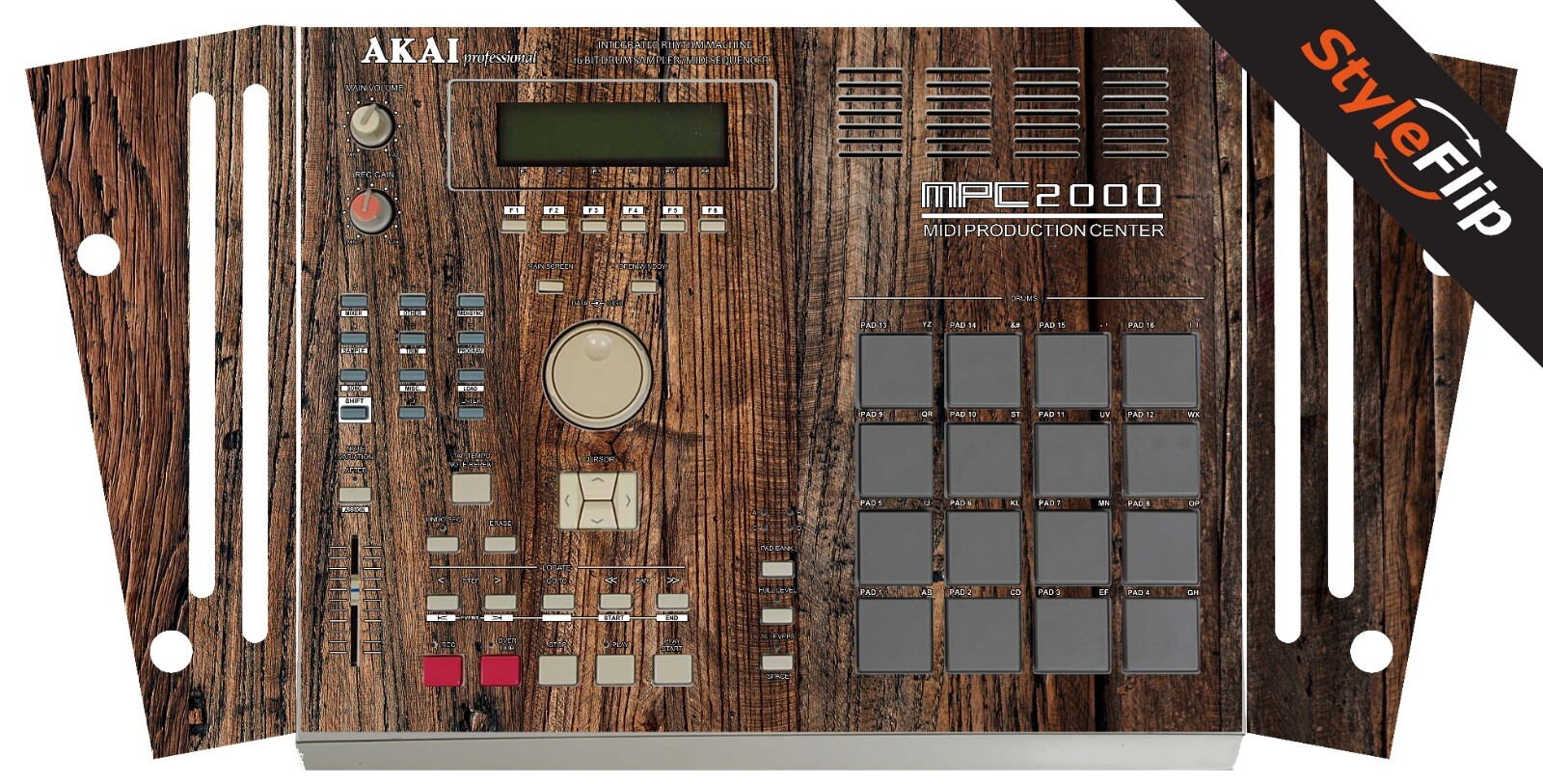 Akai MPC-2000 Skin | Wood 3 | Protective Decal | StyleFlip Skins
