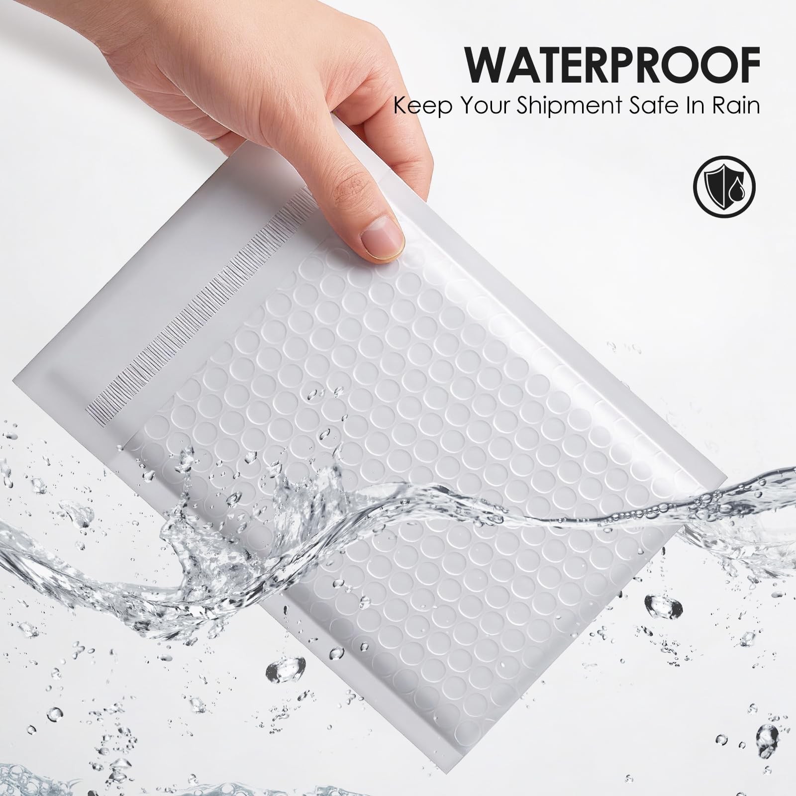 packbabol Bubble Mailers 6x10" 50 Pack Grey and White Padded Envelopes Mailer...