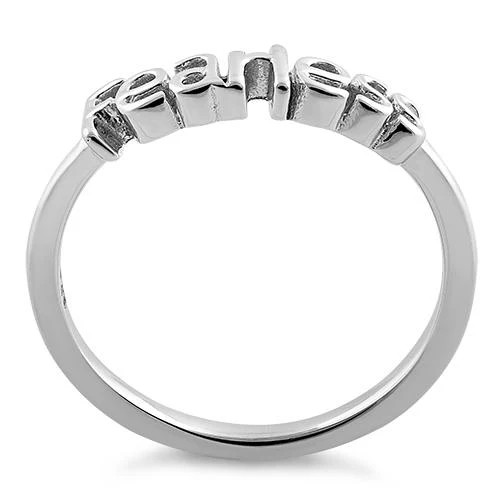 925 Sterling Silver "Fearless" Ring