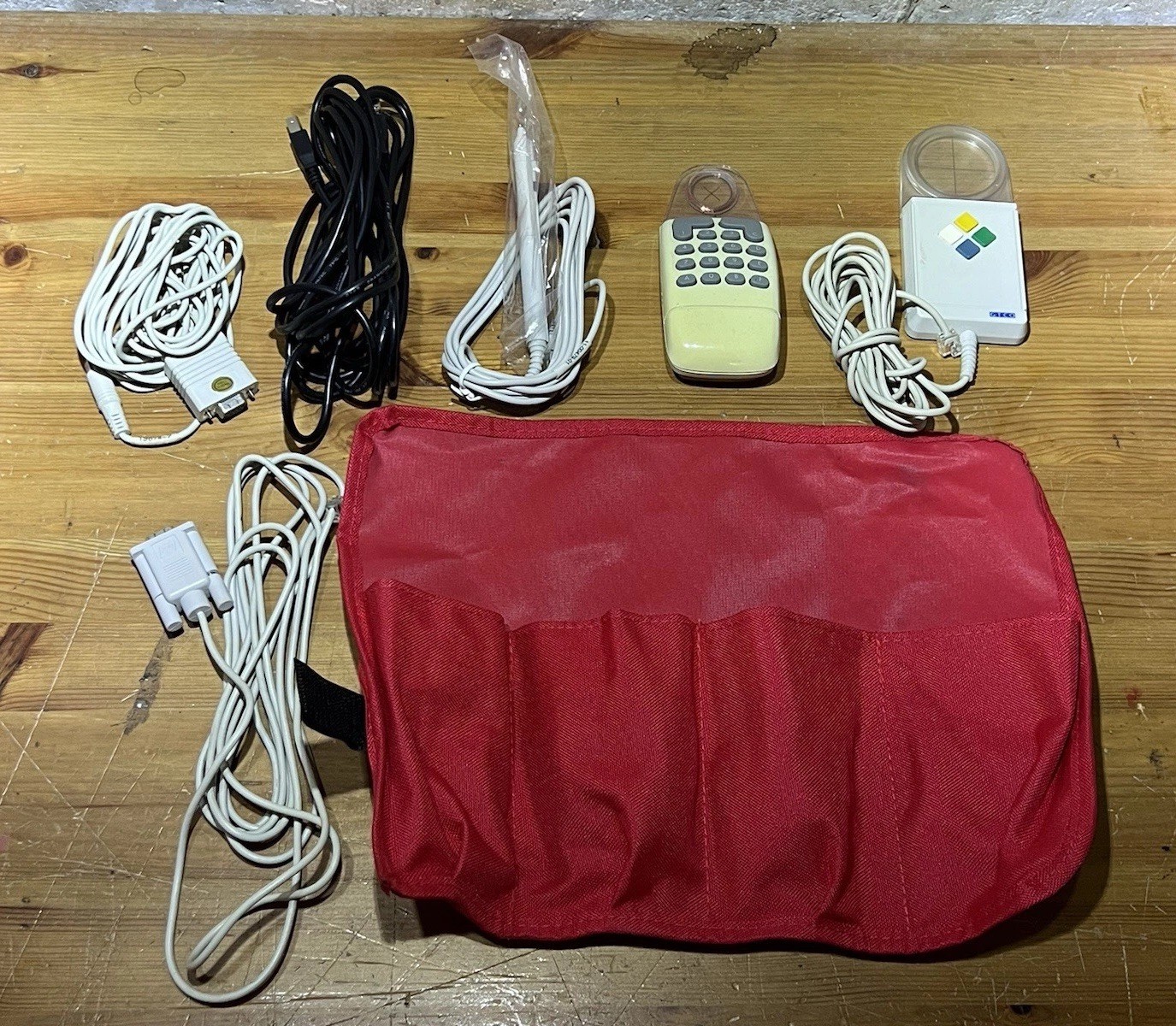 GTCO Calcomp Controller Lot W/ Red Case