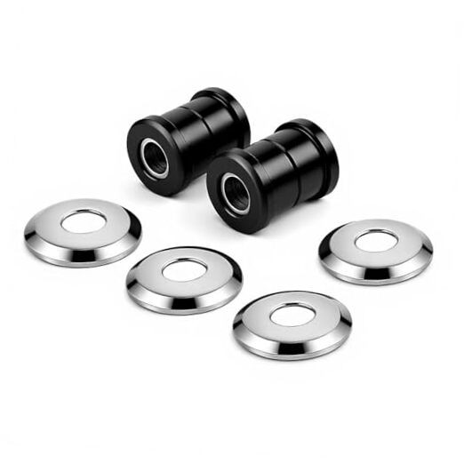 Motorcycle Handlebar Riser Bushings Kit 2 Pack Polyurethane Dampers With Metal