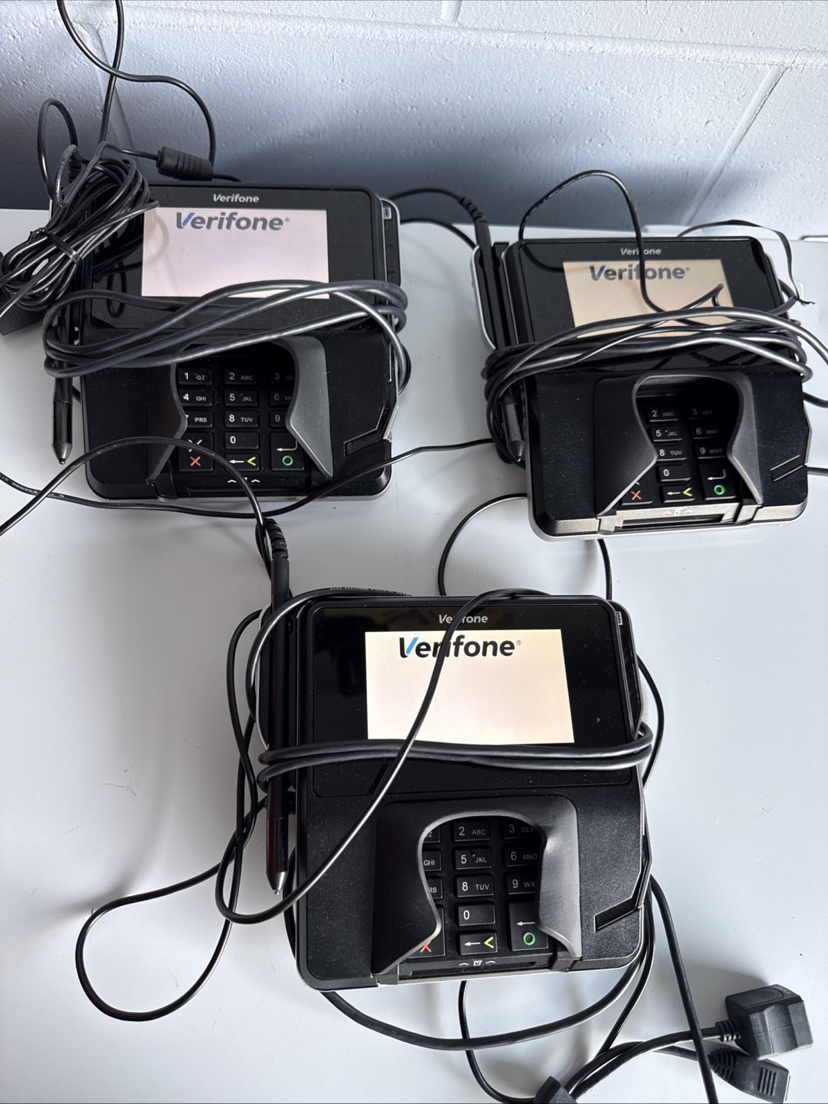 Verifone MX915 Credit Card Terminal COMPLETE KIT Power,I/O Module Shift4 Reset