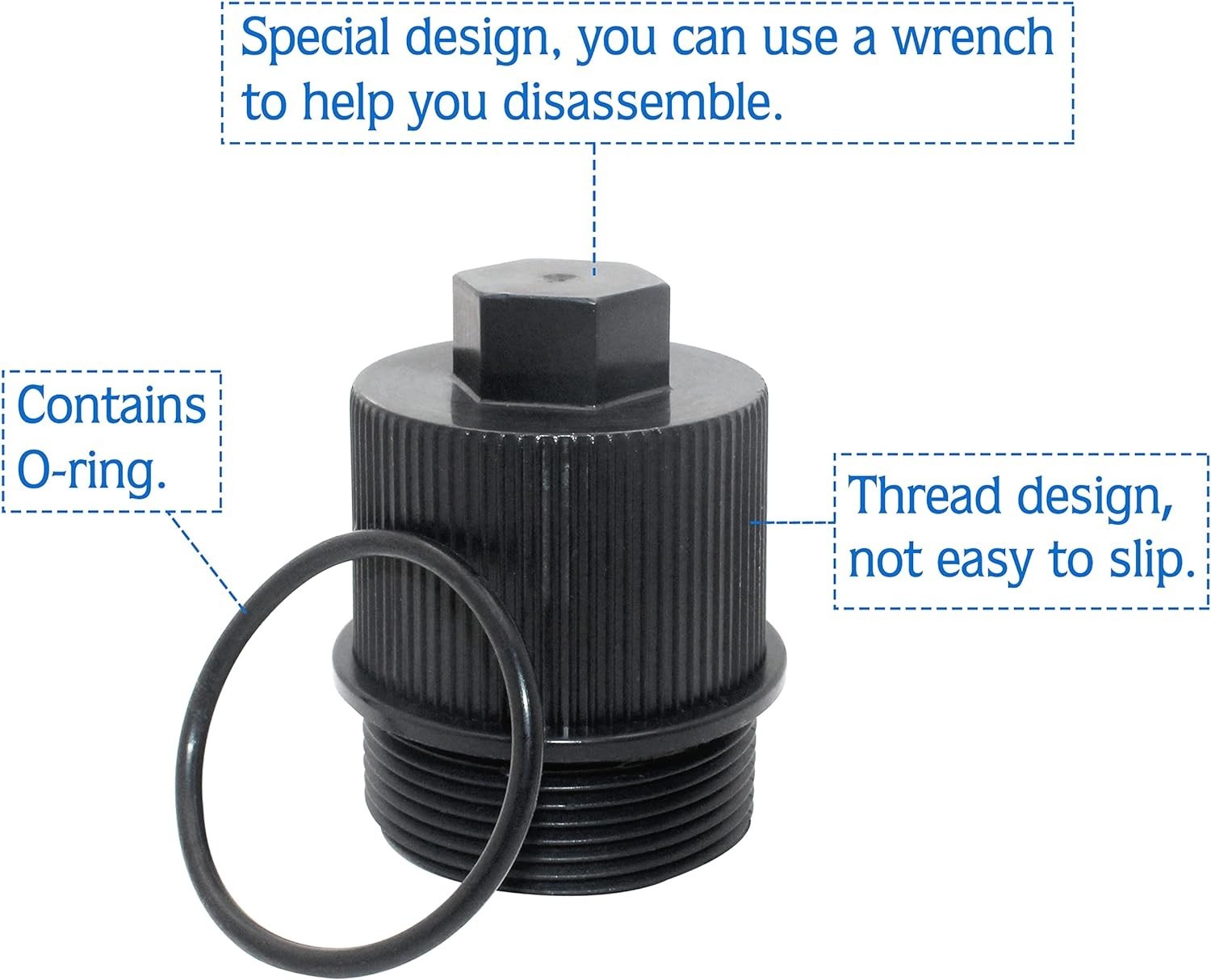 Drain Plug Cap Assembly Replaces 190030 Fits for Pool√