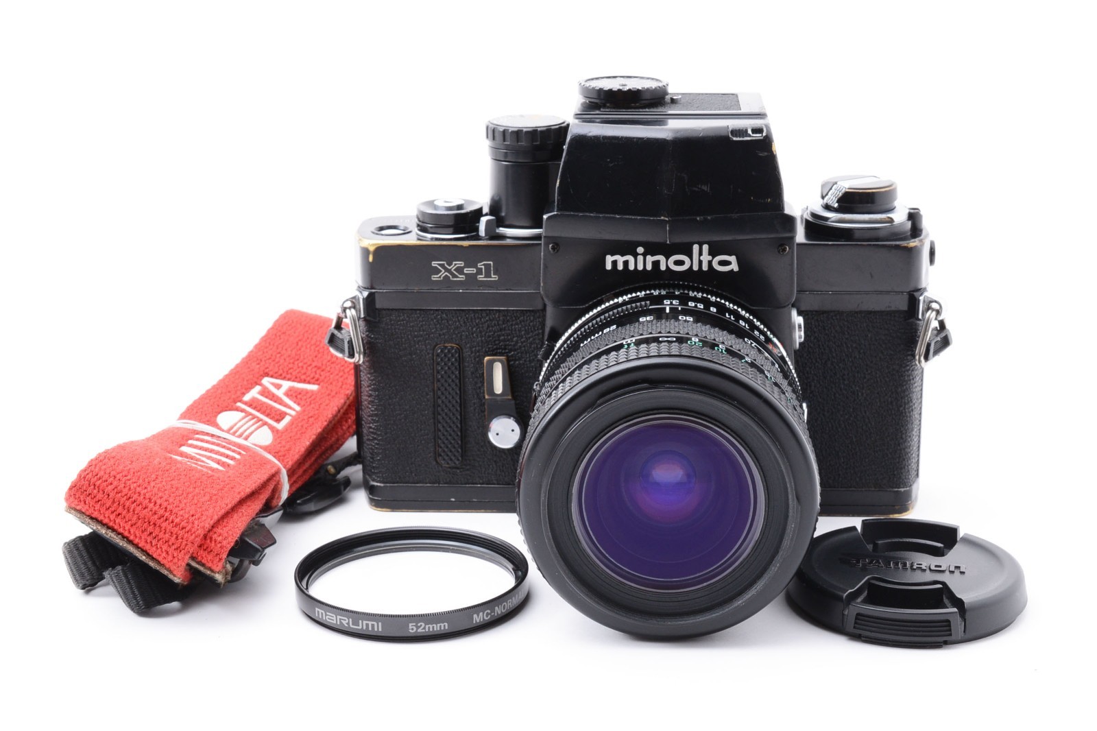[US 1-Yr Warranty] Minolta X-1 AE Finder Film Camera 28-70mm Tamron Lens JAPAN