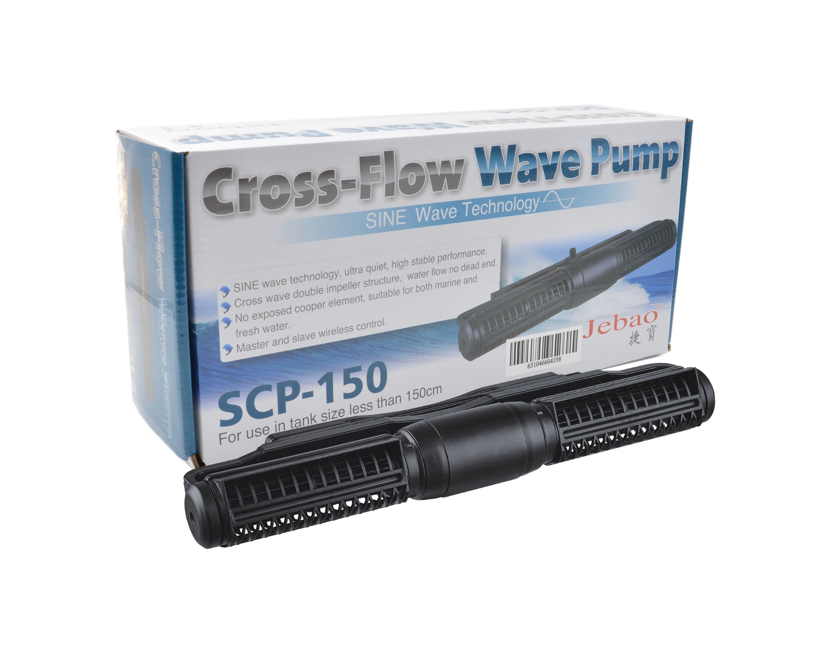 USED-VERY GOOD 2019 Jebao SCP-150 Cross Flow Pump Wave Maker with Controller