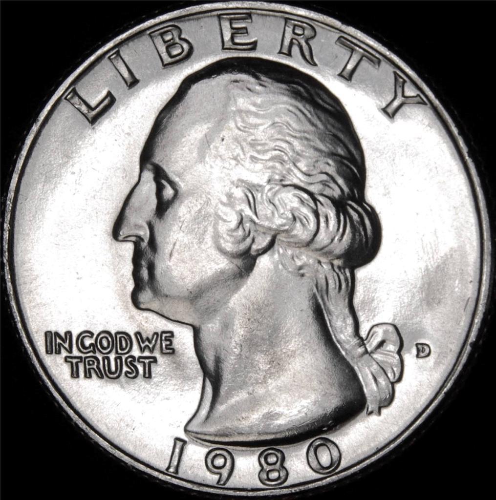 1980 D  Washington Quarter BU