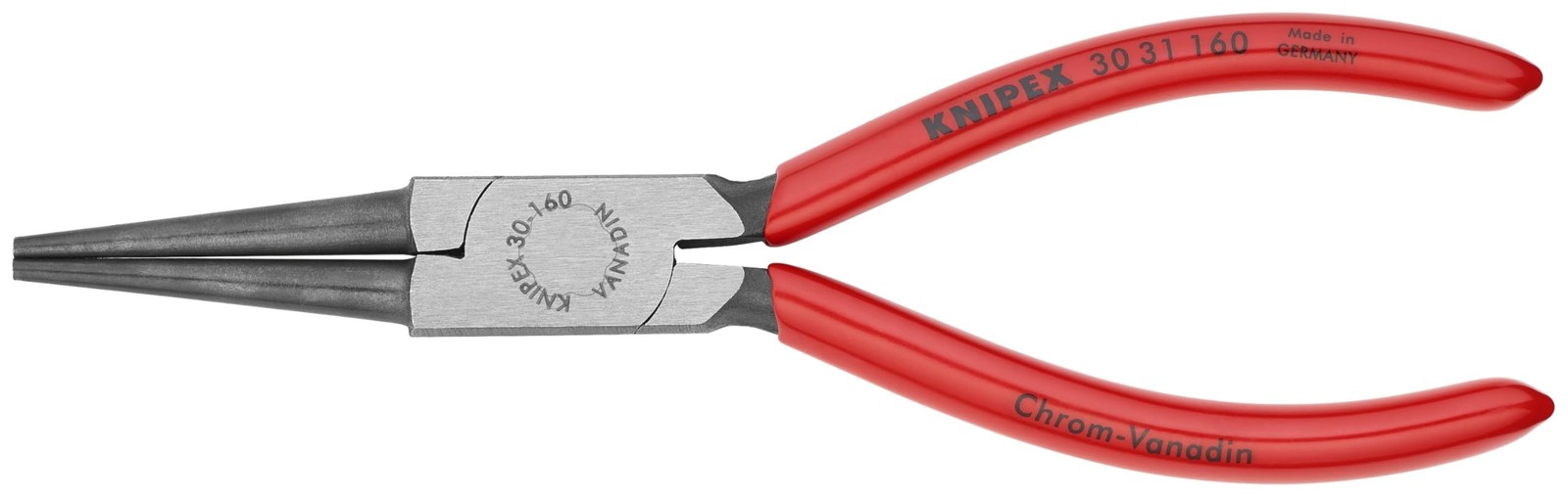 KNIPEX 30 31 160 Long Nose Pliers Round Tips 6.25 in