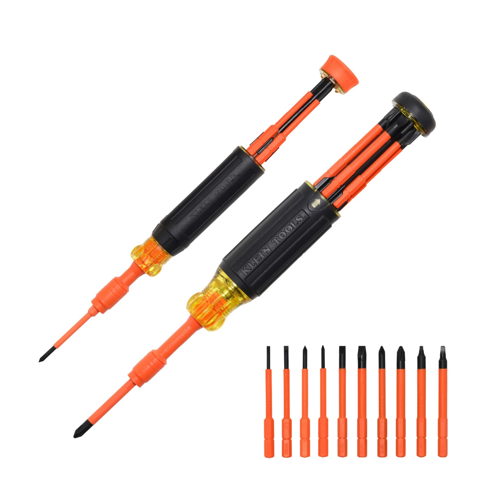 Screwdriver Set 10-in-2 Insulated 1000V Auto Locking Klein Tools 32310INS Collar