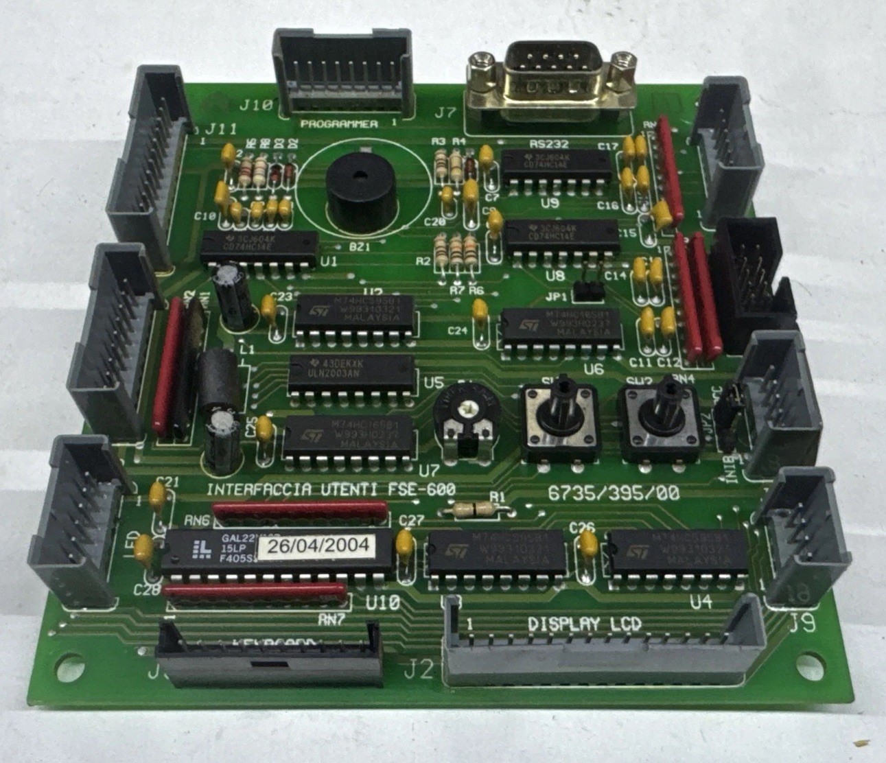 6735/395/00 Zanussi Necta interface PCB Board 99865