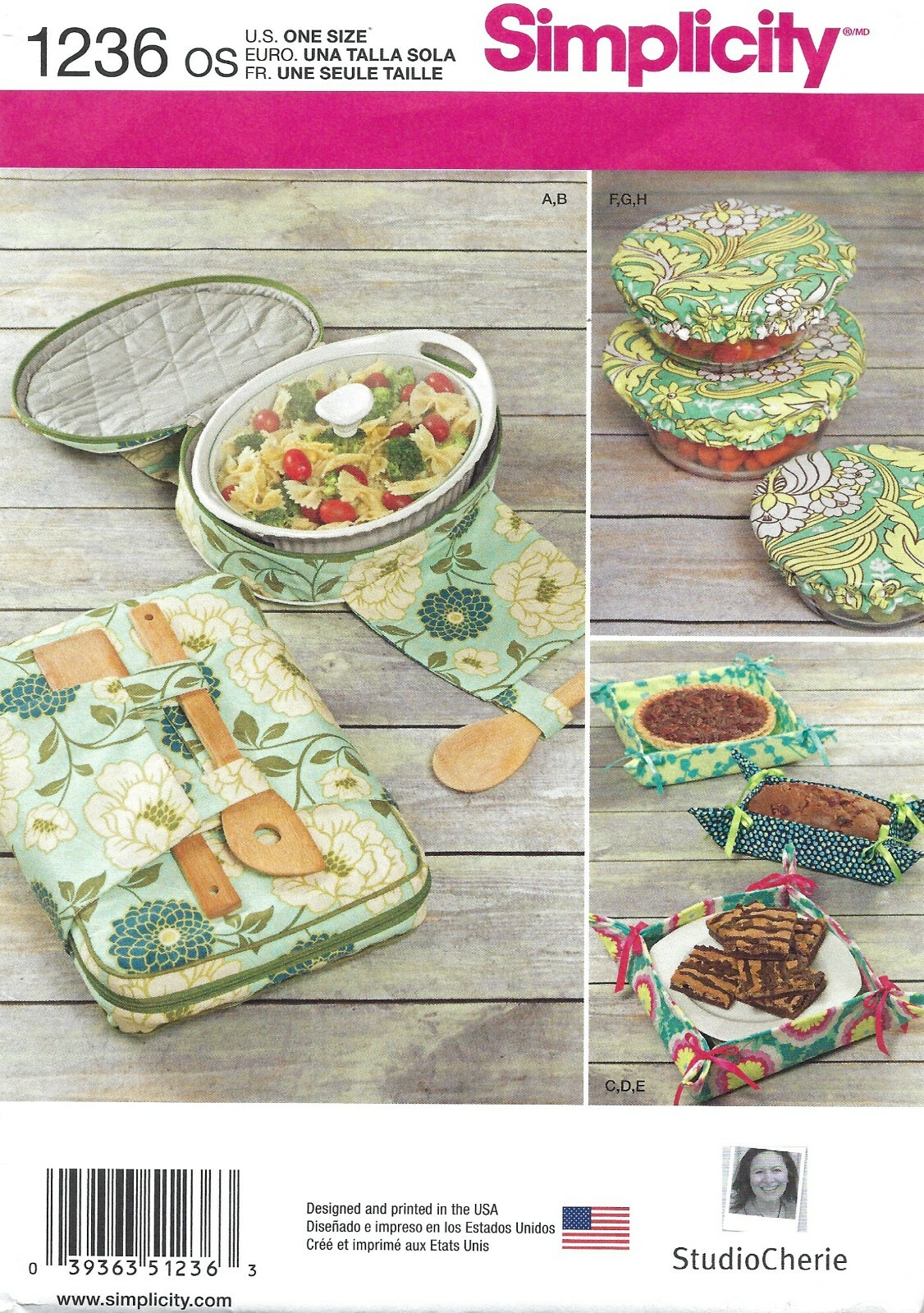 Simplicity 1236 Casserole Carriers, Gifting Baskets & Bowl Covers UNCUT Pattern