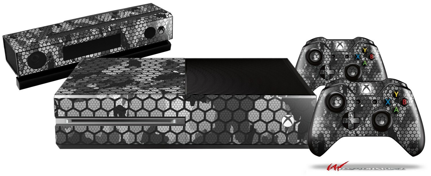 HEX Mesh Camo 01 Gray Skin for XBOX One System