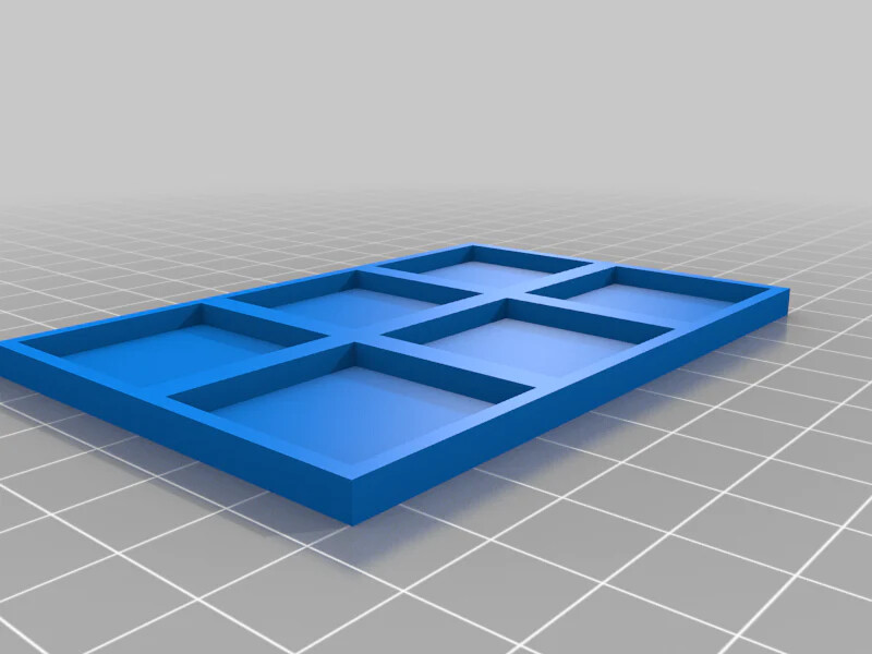 25mm Square To 30mm Square Base Conversion Movement Trays - old world compatible