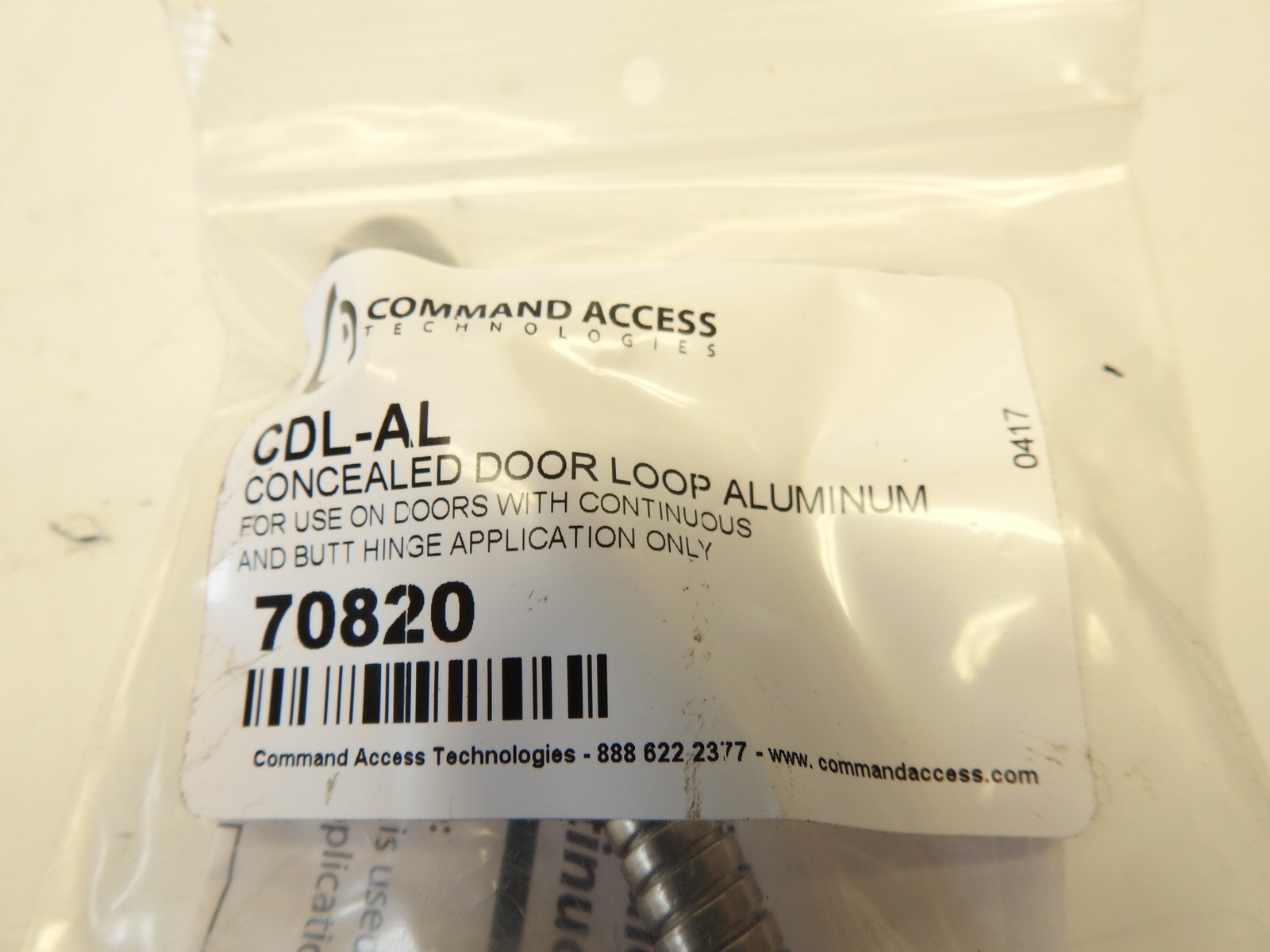 Command Access Technologies CDL-AL 70820 Concealed Aluminum Door Loop