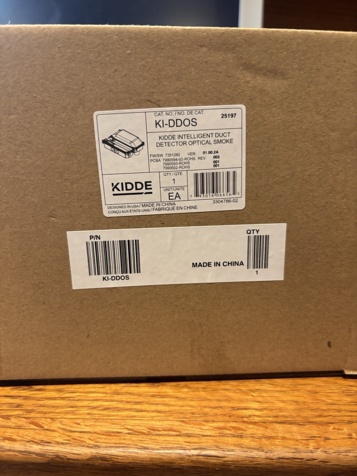 KIDDE KI-DDOS Kidde Intelligent Duct Detector Opticical Smoke