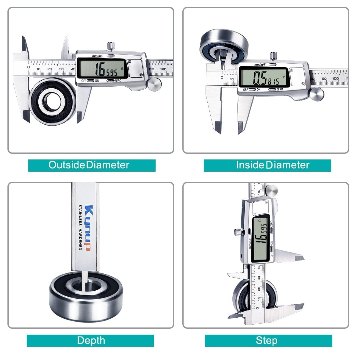 Digital Caliper, Caliper Measuring Tool, Micrometer Dial Vernier Caliper with...