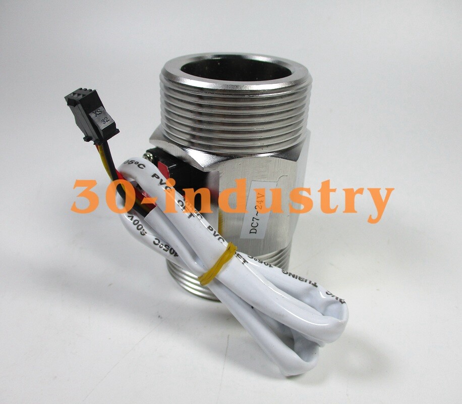 1.5" S304 2-150L/MIN DN40 Large-caliber Hall Turbine Flow Sensor 75mm*48mm