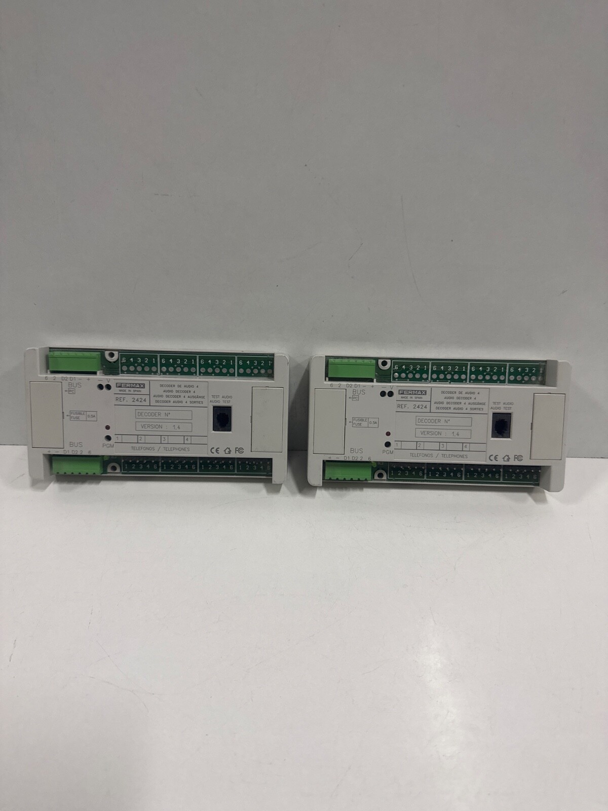 LOT OF 2 PCs FERMAX 4/W MDS AUDIO DECODER REF 2424