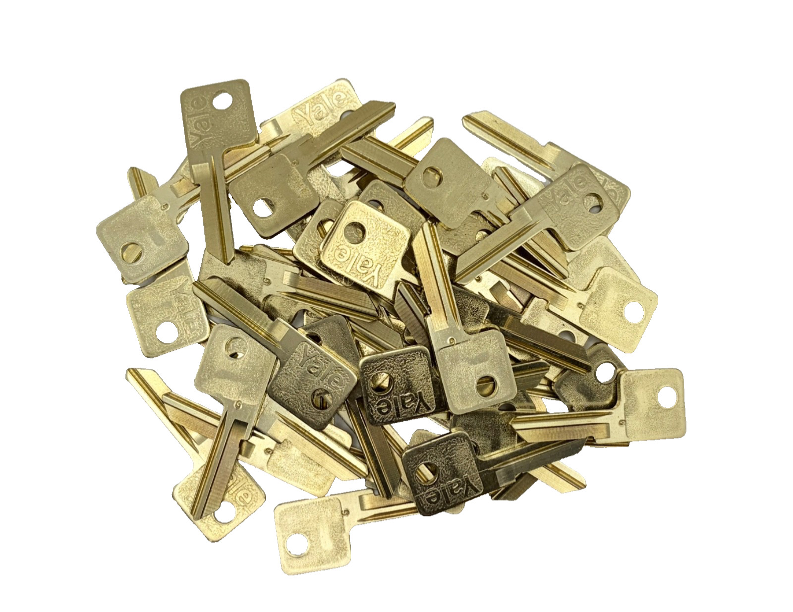 Yale EN8 GMK Key Blanks. Box of 50. Nickel Silver NOS. Original Scoville box.