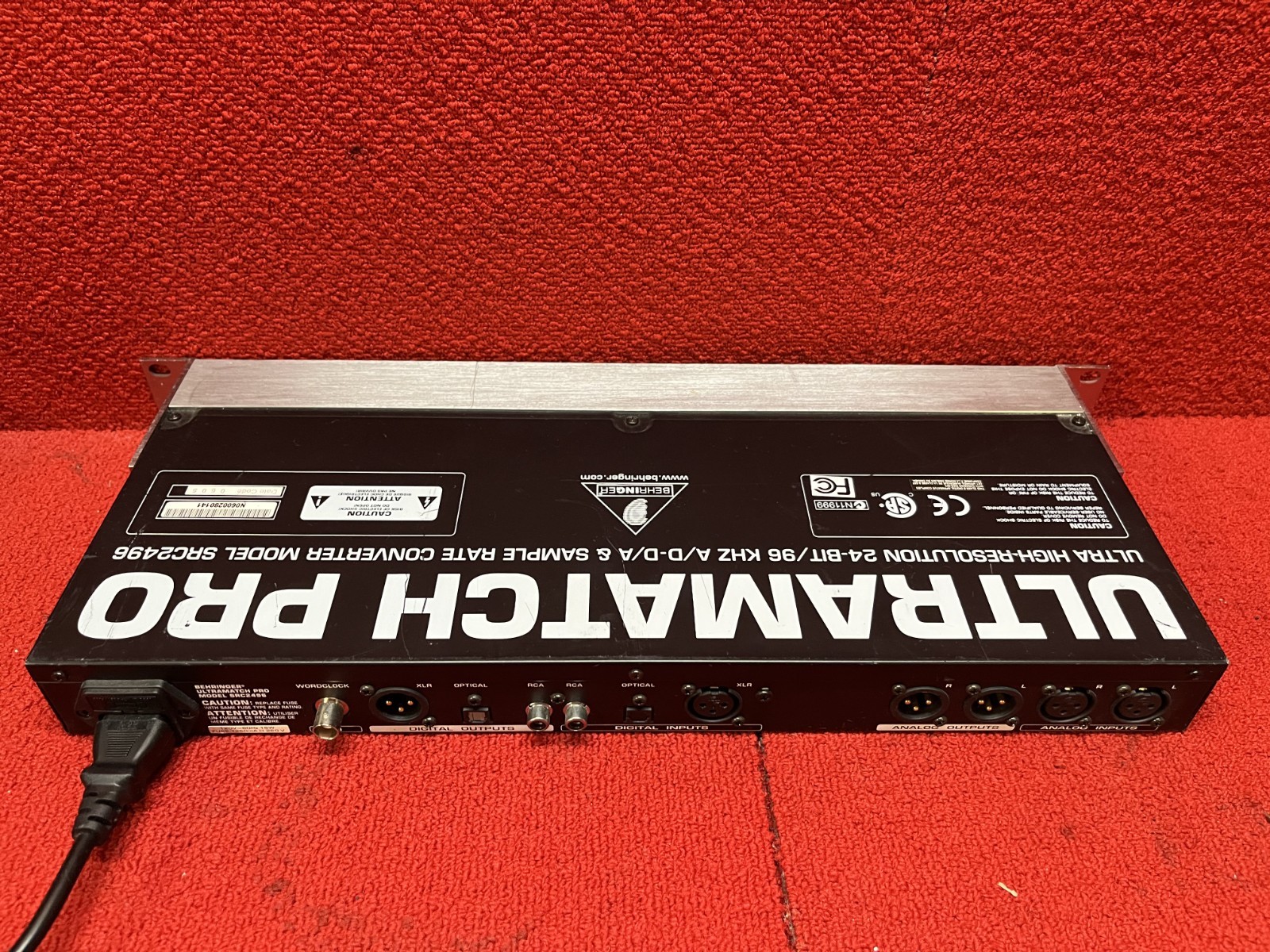 Used Behringer Ultramatch Pro SRC2496 AD/DA Sample Rate Converter Good Condition