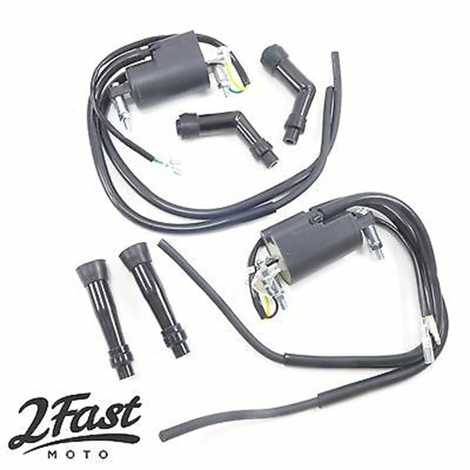 2FastMoto 12 Volt Ignition Coil Set For Kawasaki Suzuki 21121-1174 / 21121-1001