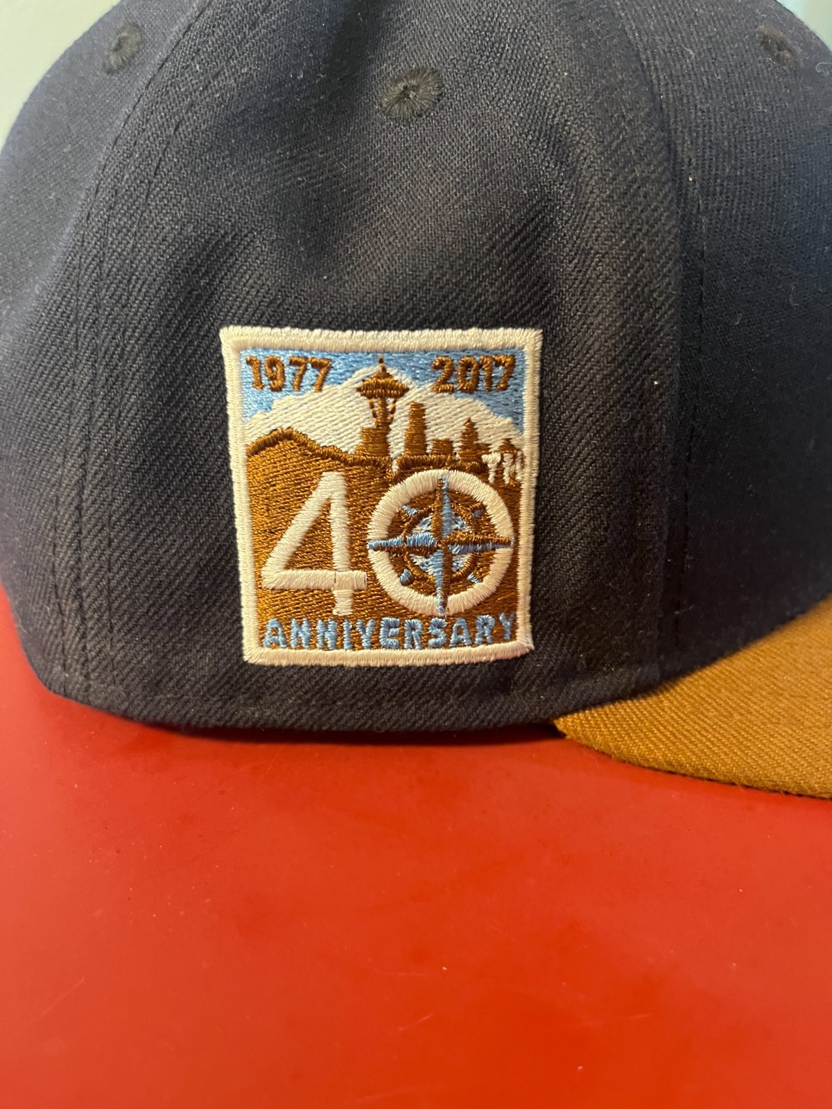 Seattle Mariners 40th anniversary cooperstown collection 7 5/8 fitted
