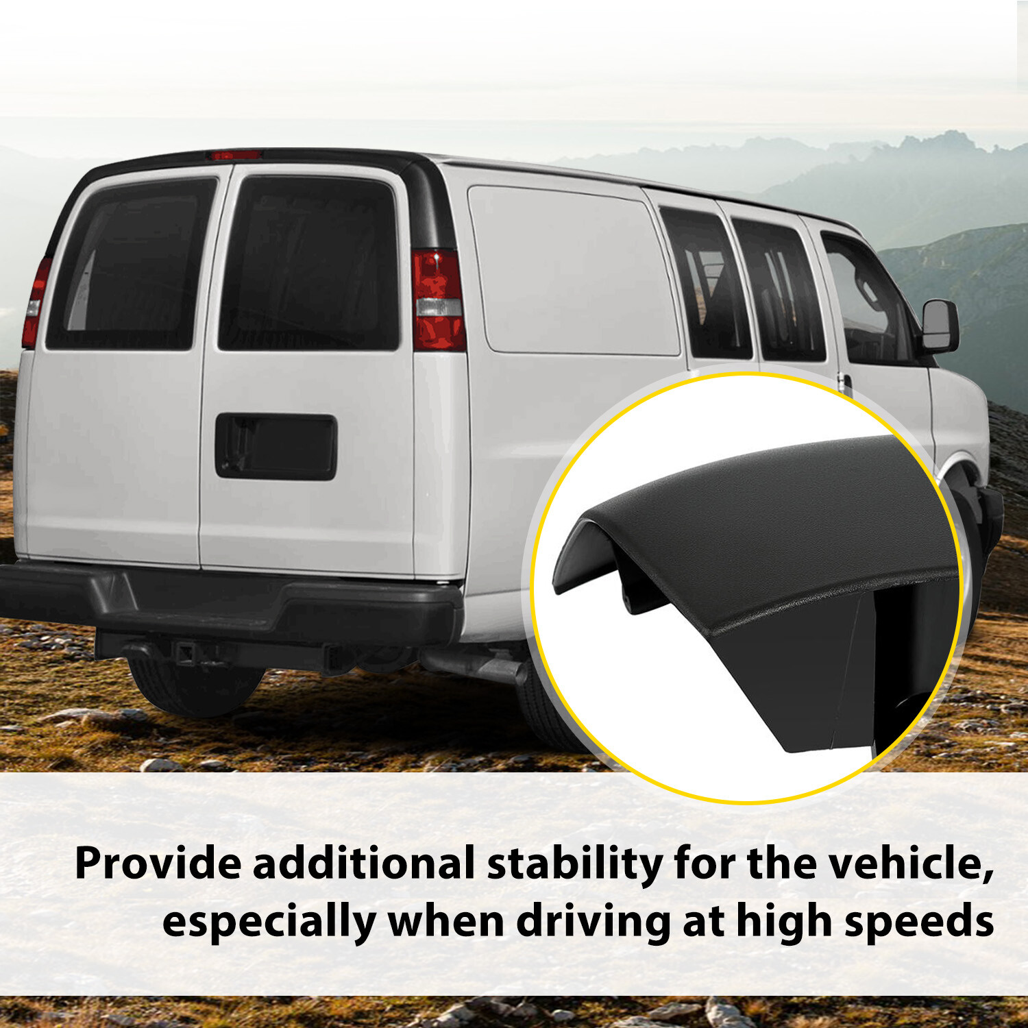 Rear Exterior Right Side Molding Applique For Chevy Express / GMC Savana 2003-23
