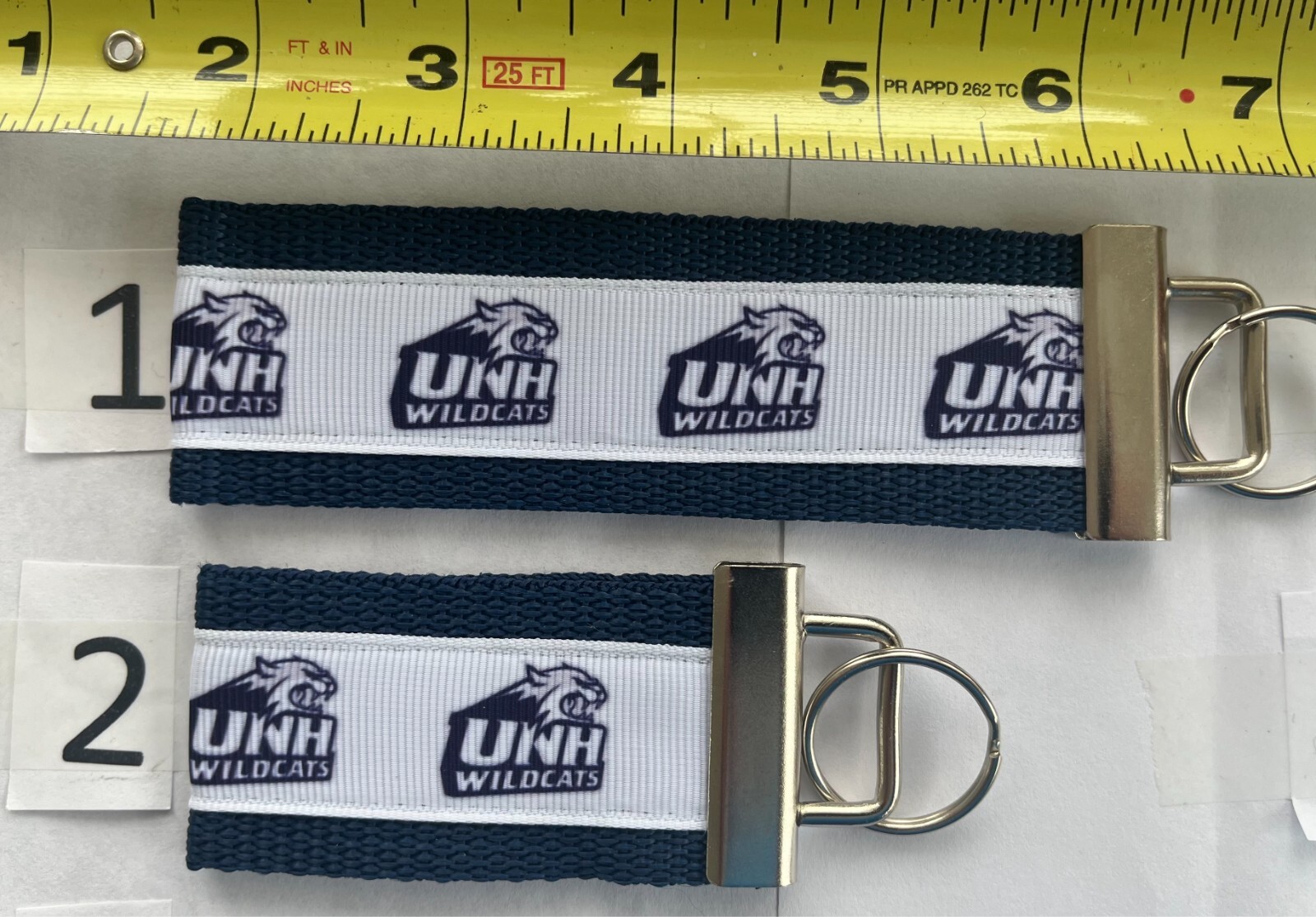 University of New Hampshire Keychain Fob gift for Him Her Mom Dad Wildcats UNH