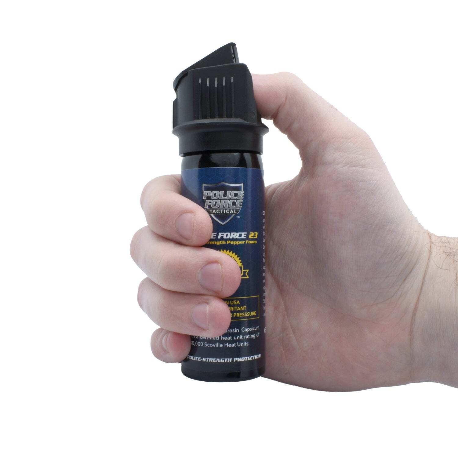 Police Force 23 Pepper Foam 3 oz Flip Top Self-Defense Protection Safety Lock