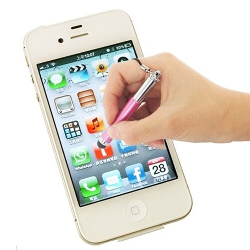 Touch Pen Pink Stylus Extendable Compact Lightweight for Smartphones