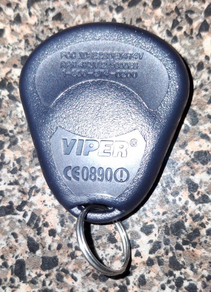 Viper 473V(a) 3-Button 1-Way Entry-Level Replacement Remote Transmitter +Battery