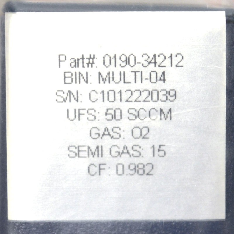 NEW Aera PI-98 Mass Flow Controller Digital MFC (O2/50 SCCM) C-Seal + Cert.