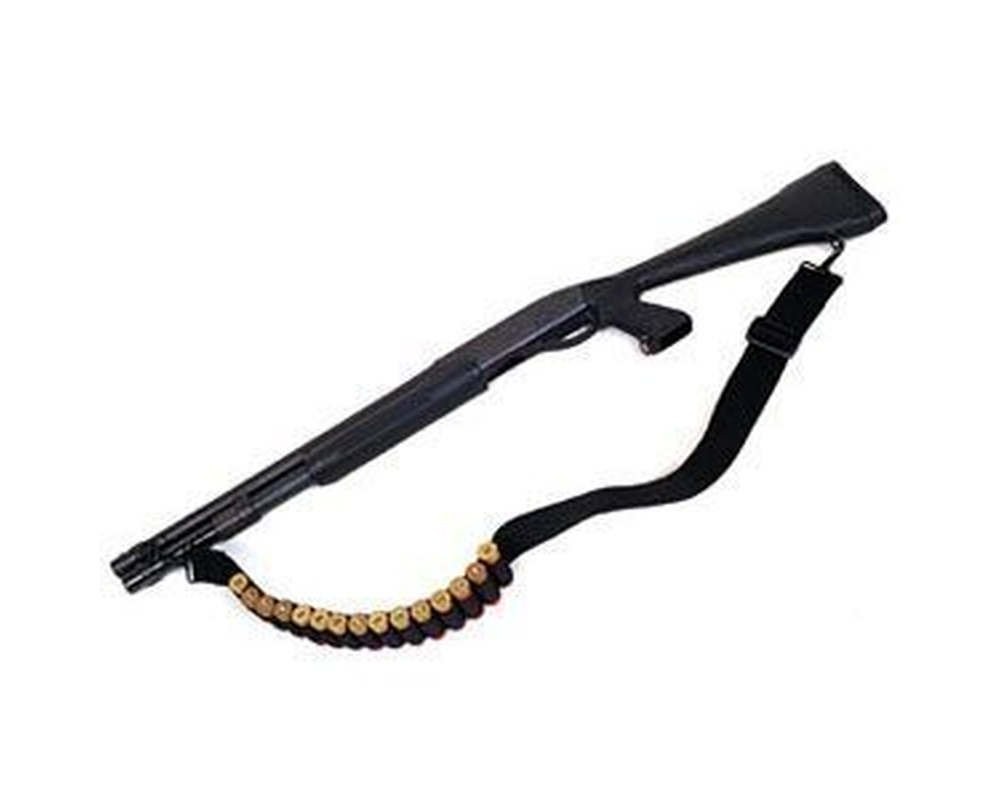 BLACKHAWK Black Shotgun Sling Adjustable w/ 15 Shell Holders