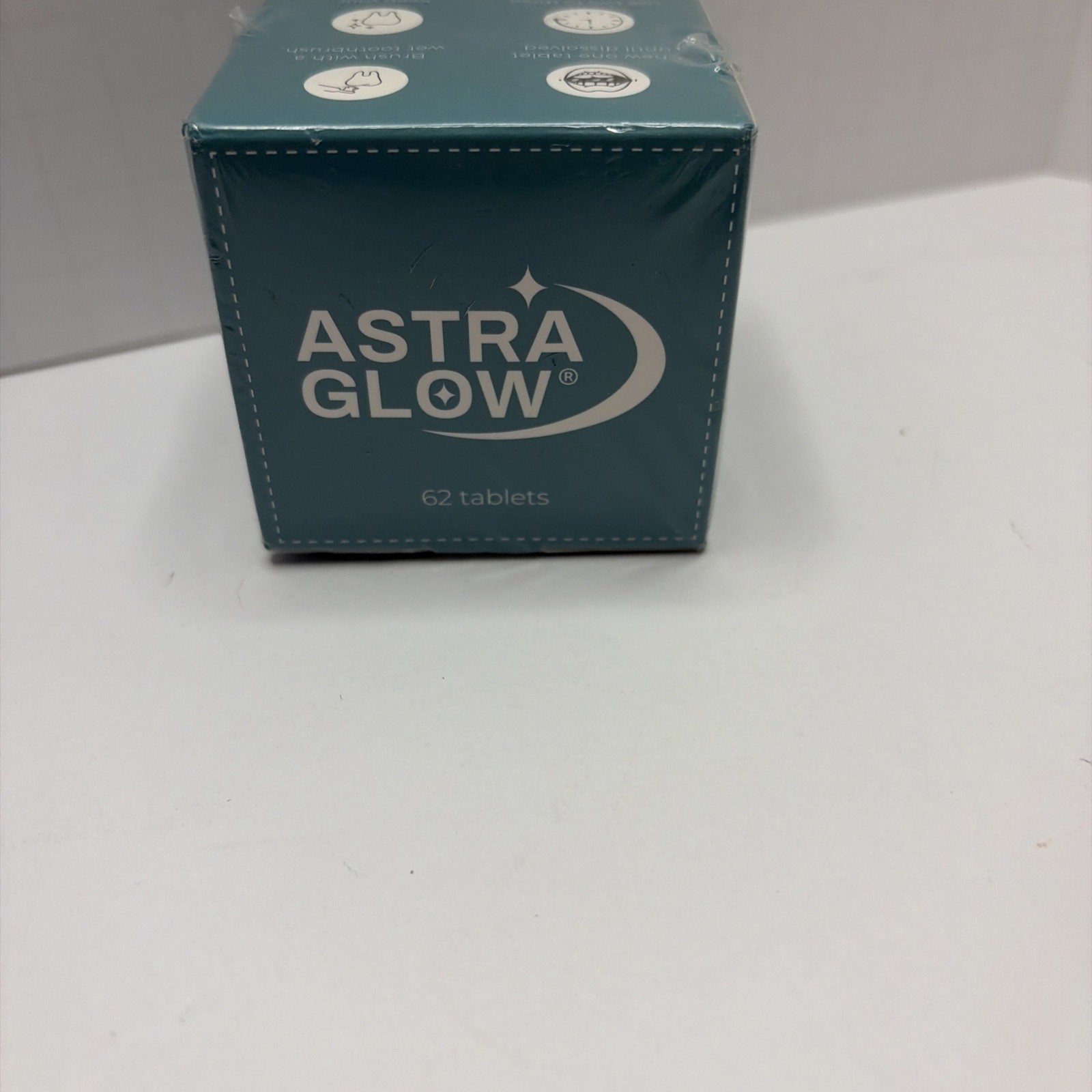 astra glow 8% hydroxyapatite toothpaste tablets new Sealed