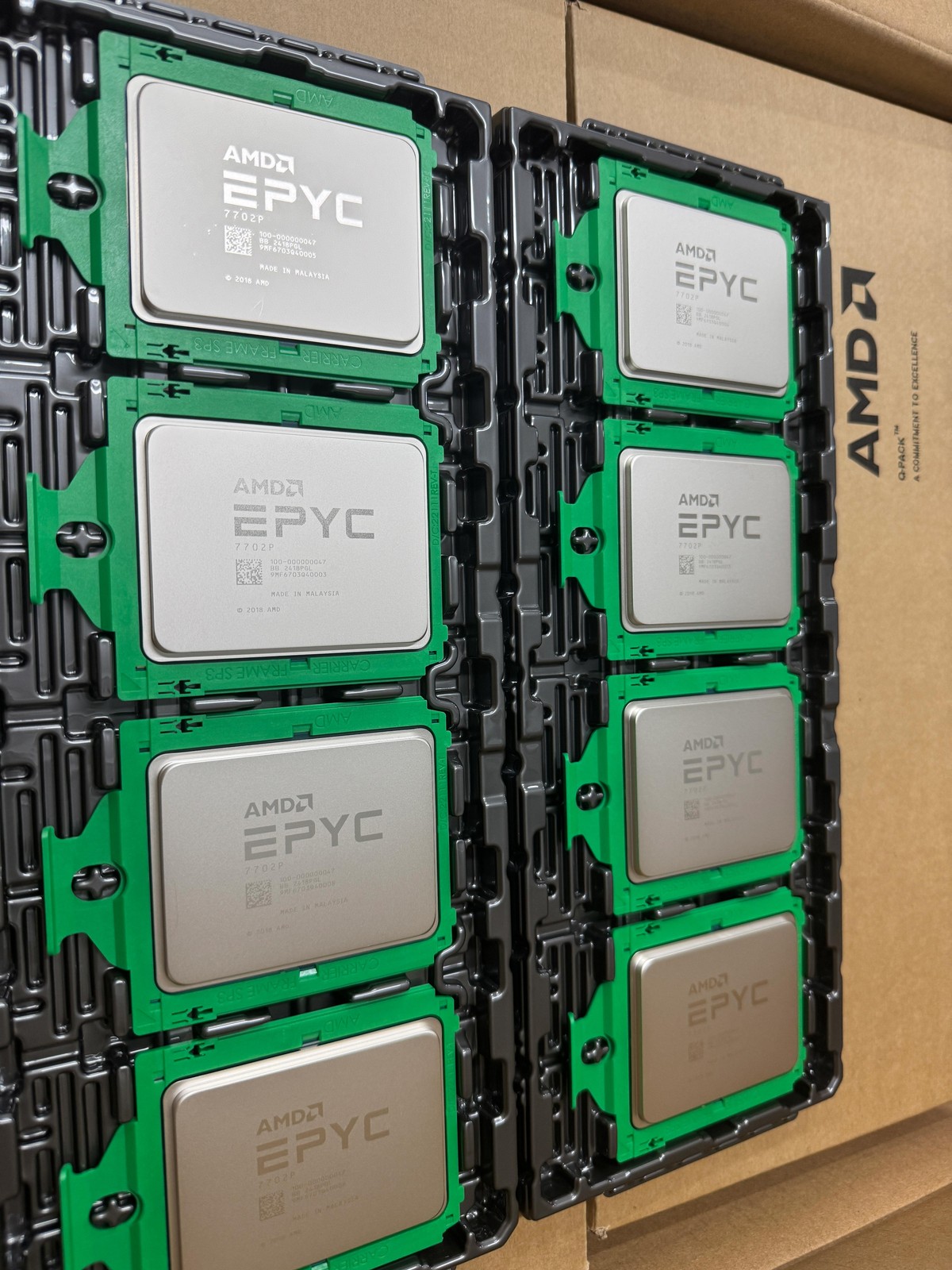 AMD Rome EPYC 7702P 2.00GHz 64 core 256MB SP3 CPU Processor (No lock)