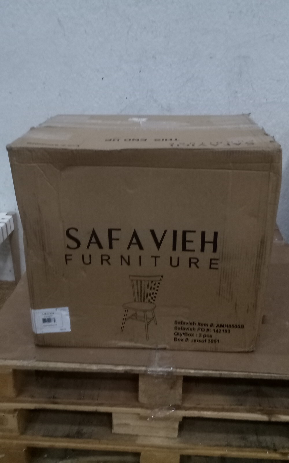 Safavieh PARKER SPINDEL SIDE CHAIR, Reduced Price 2172725504 AMH8500B