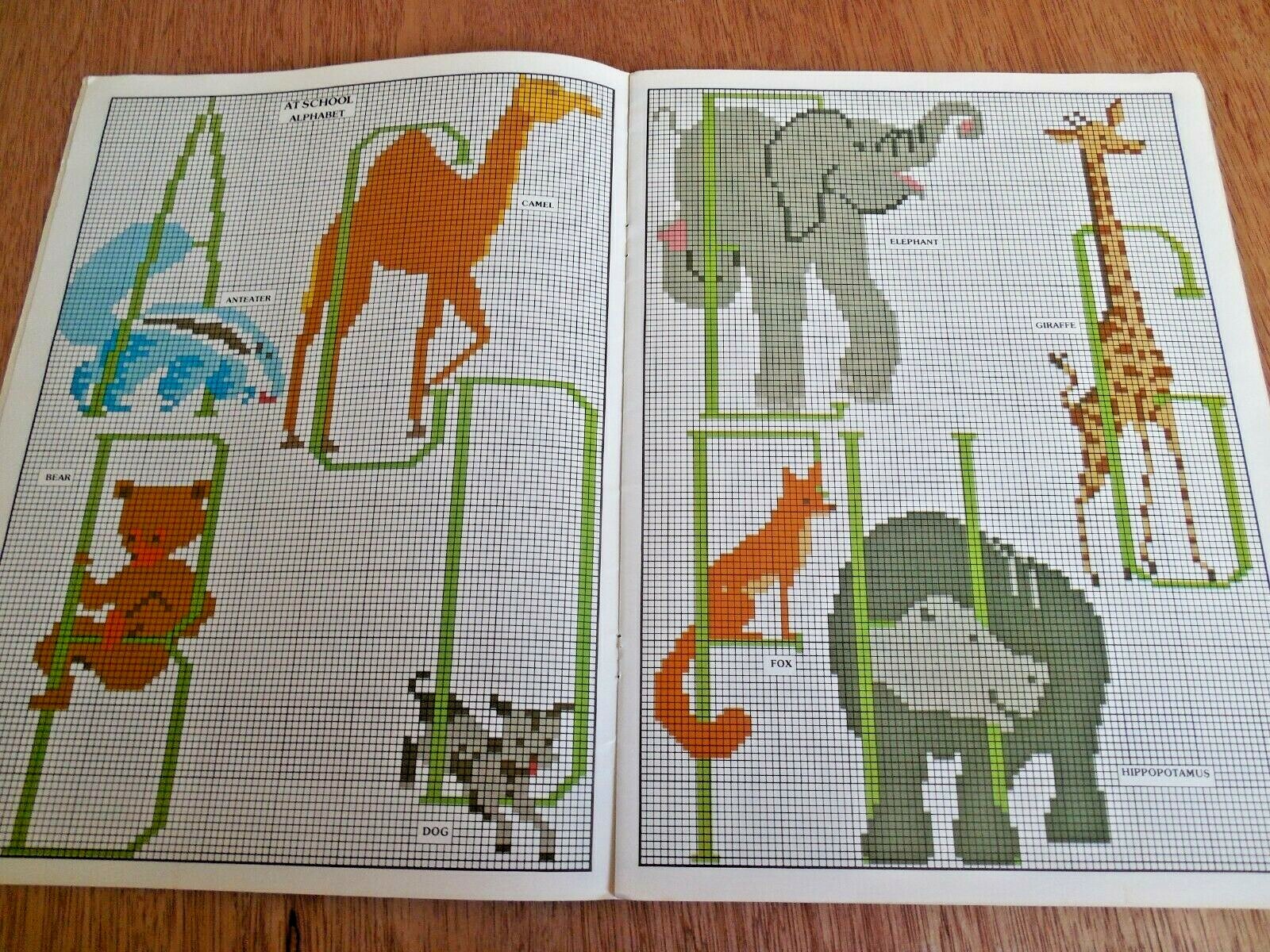 EUC Vntg 1976 Leisure Arts Needlepoint/Cross Stitch "Charted Creatures" Leaflet