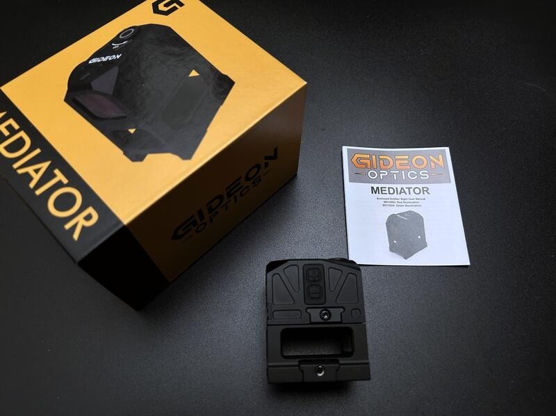 Gideon Mediator 1x16 Closed Emitter Red Dot Sight 3 MOA Multi-Reticle