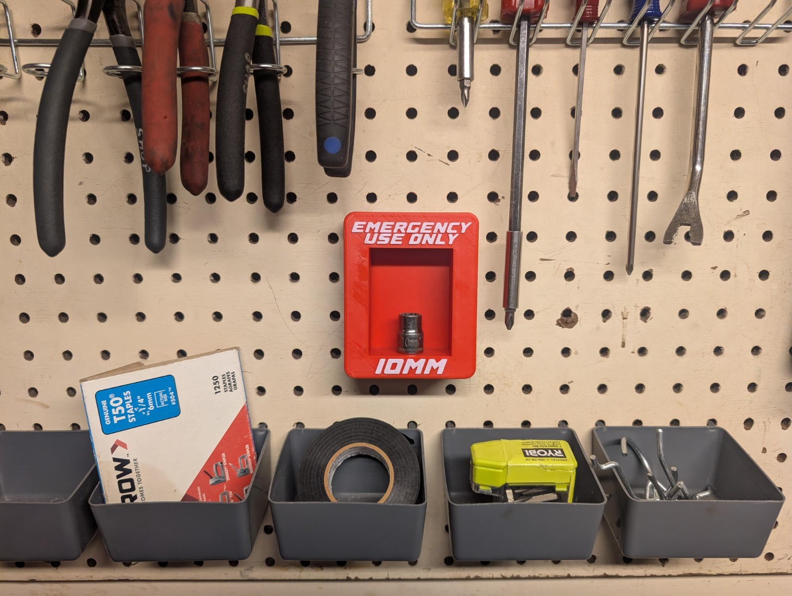 Emergency Use Only 10mm Socket Holder