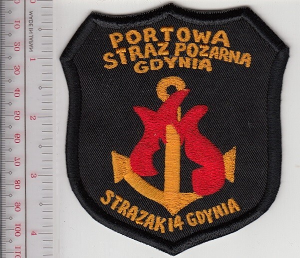 Fire Boat Poland Port of Gdynia Fireboat 14 Strazak Straz Pozarna NO TARIFF