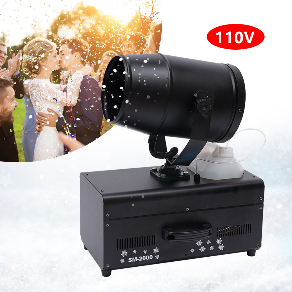 1200W Snow Machine Remote Control Snowflake Spraying Machine Stage Snow Blowing