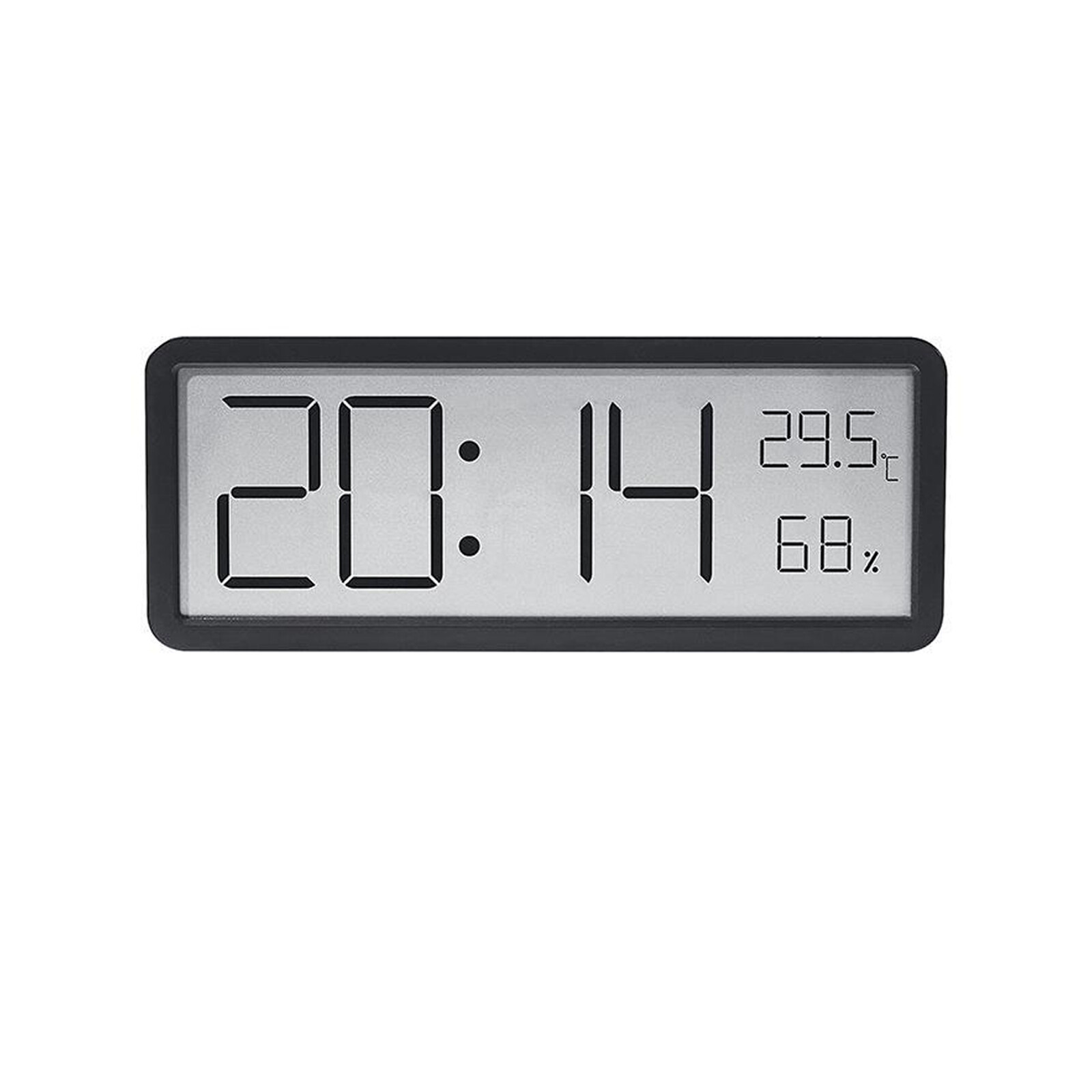 Digital LED Wall Clock Alarm Humidity Temperature Display Desktop Clock Large