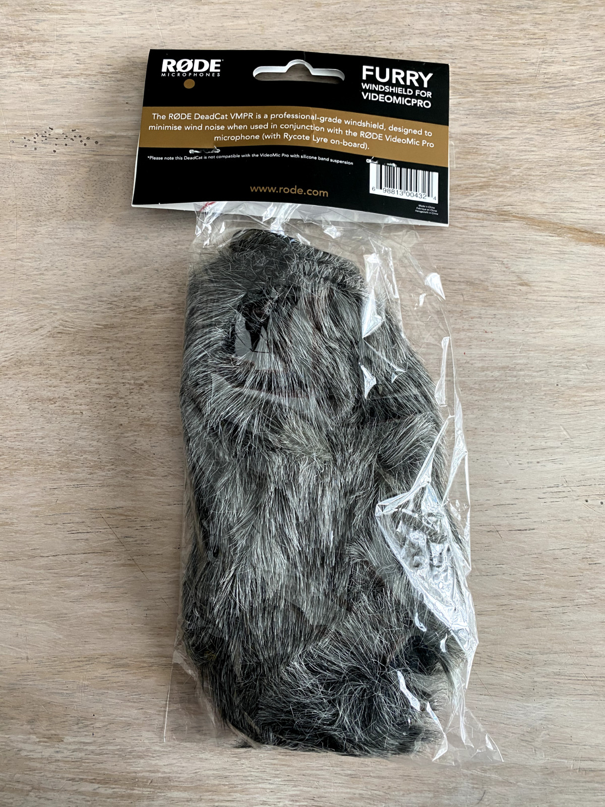 RODE DeadCat VMPR Artificial Fur Wind Shield - NEW - OPENED BOX