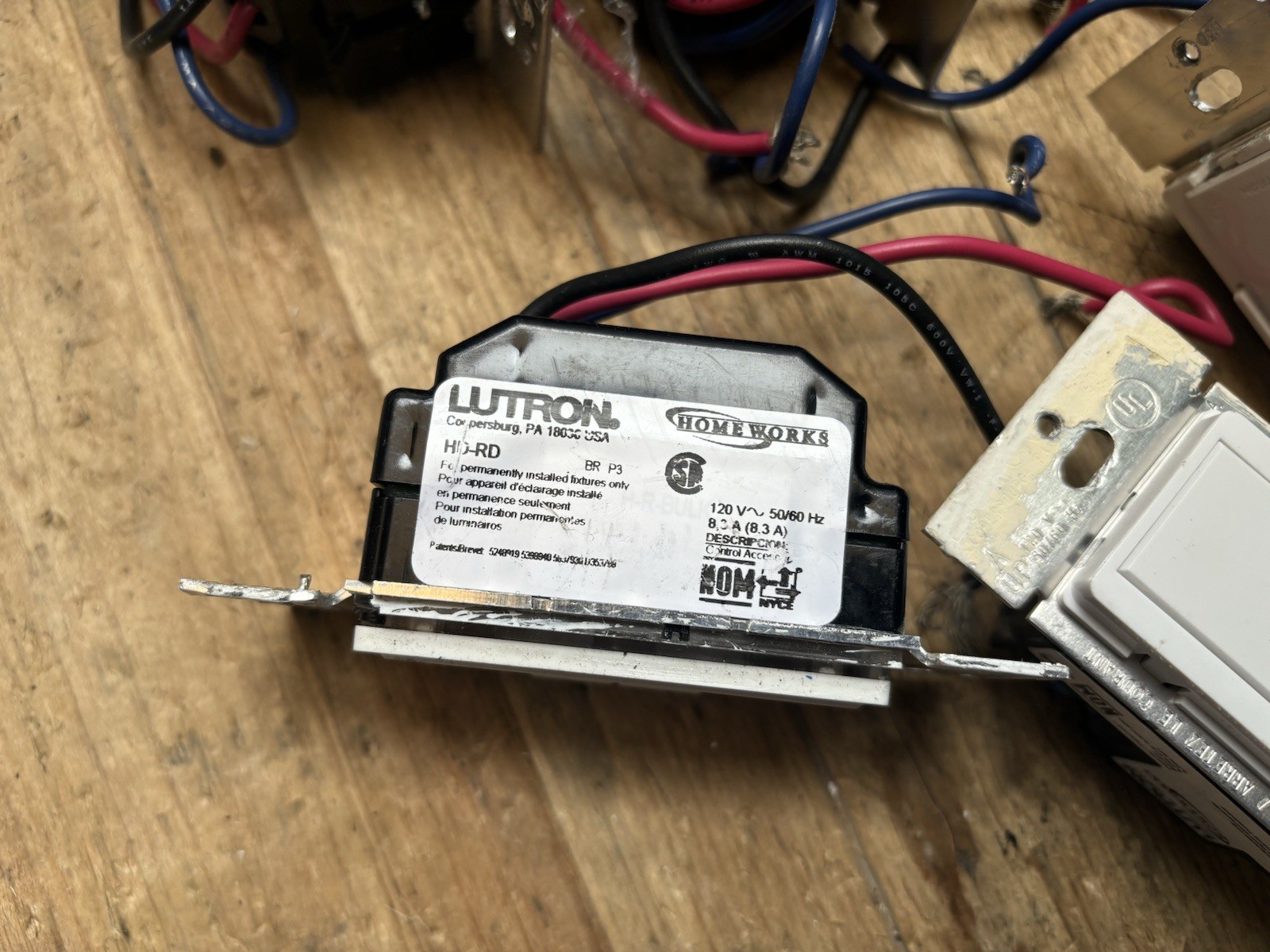 LutronHR RD Switch Dimmer WH 11 Unit Lot