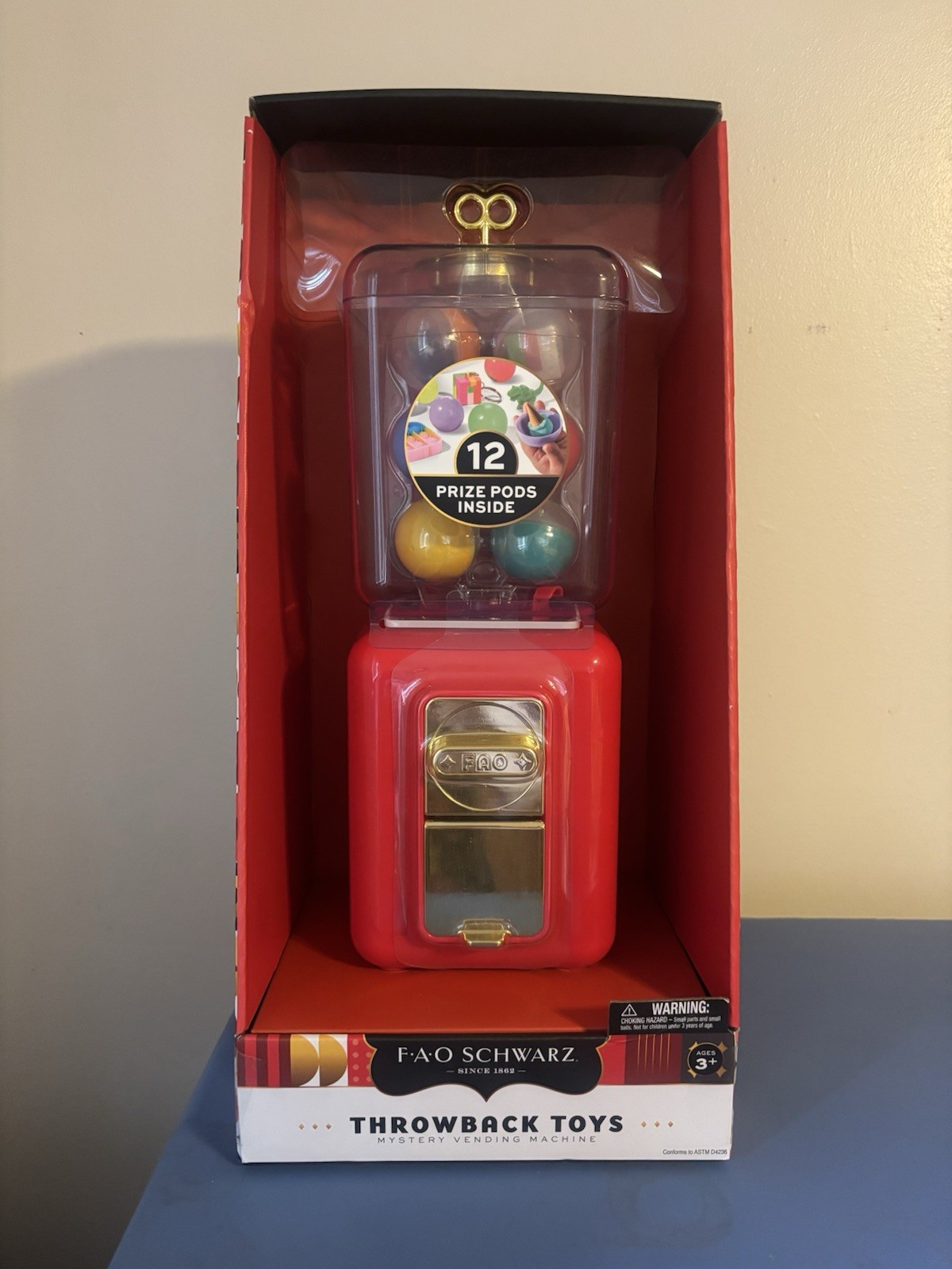 FAO Schwarz Throwback Toys Mystery Capsule Vending Machine NEW prizes included!