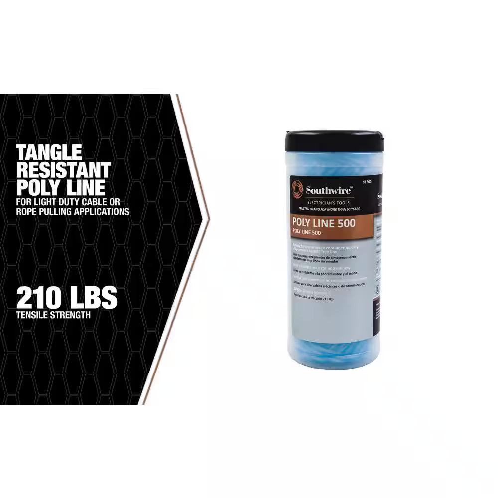 500 Ft. 210 Lbs. Tensile Strength Poly Line